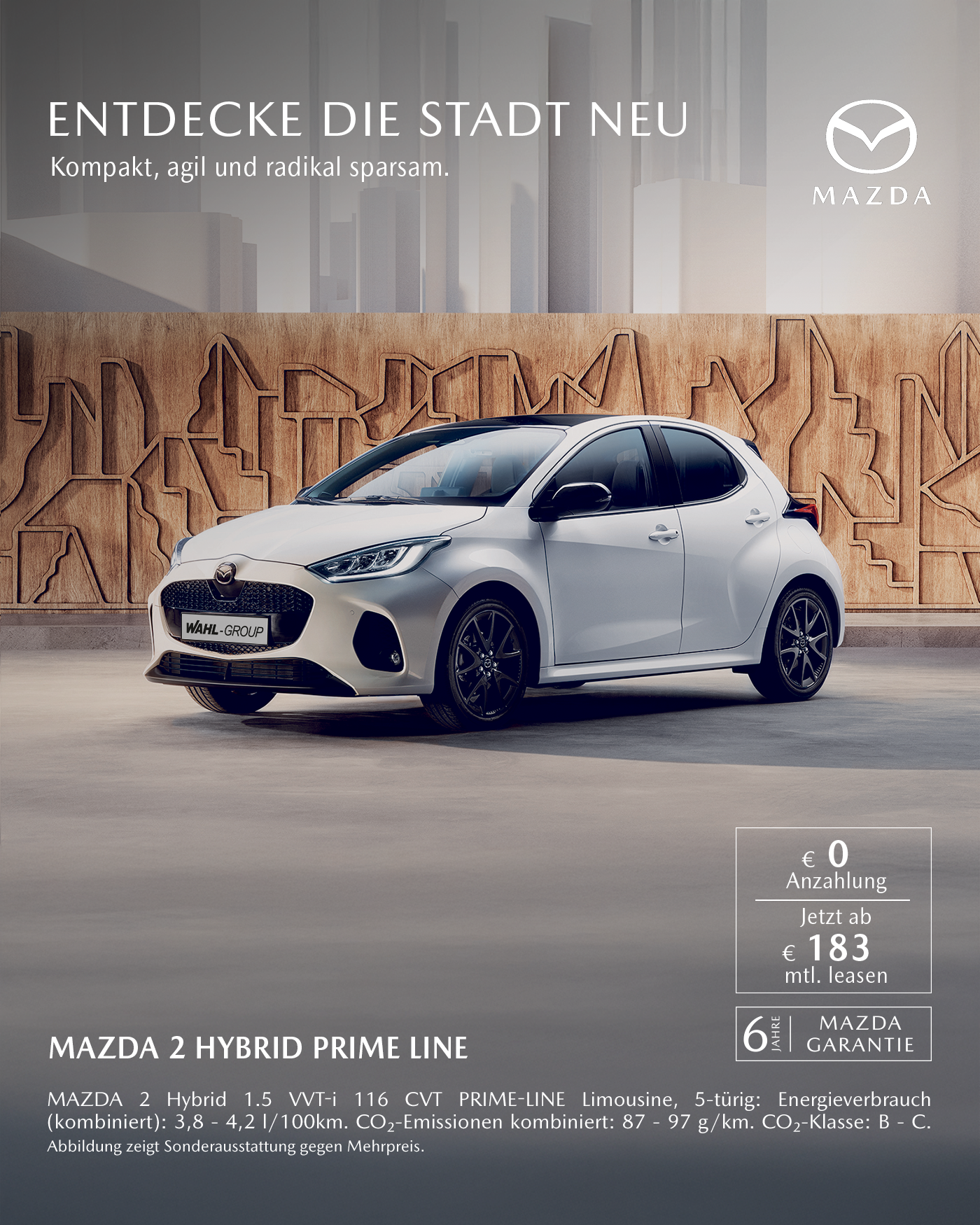 MAZDA2 Hybrid Leasing bei der Wahl-Group